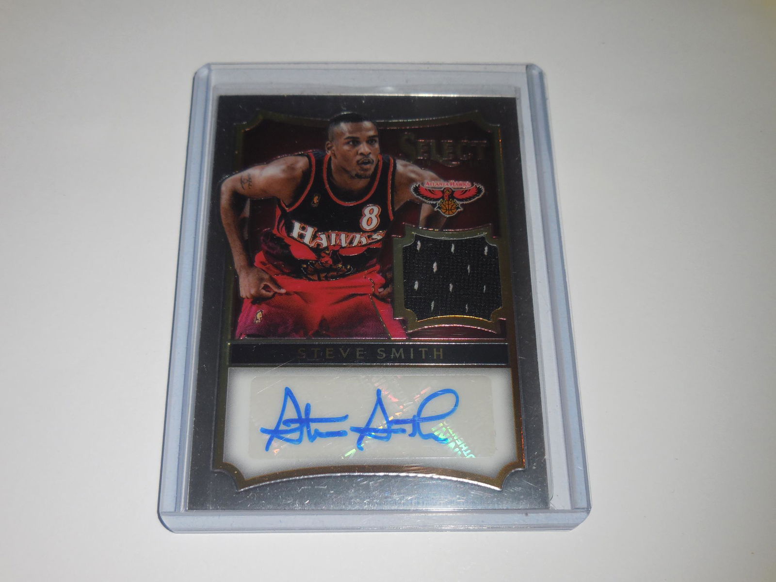 14-15 SELECT STEVE SMITH GAME WORN JERSEY AUTO #'D (1 of 2)