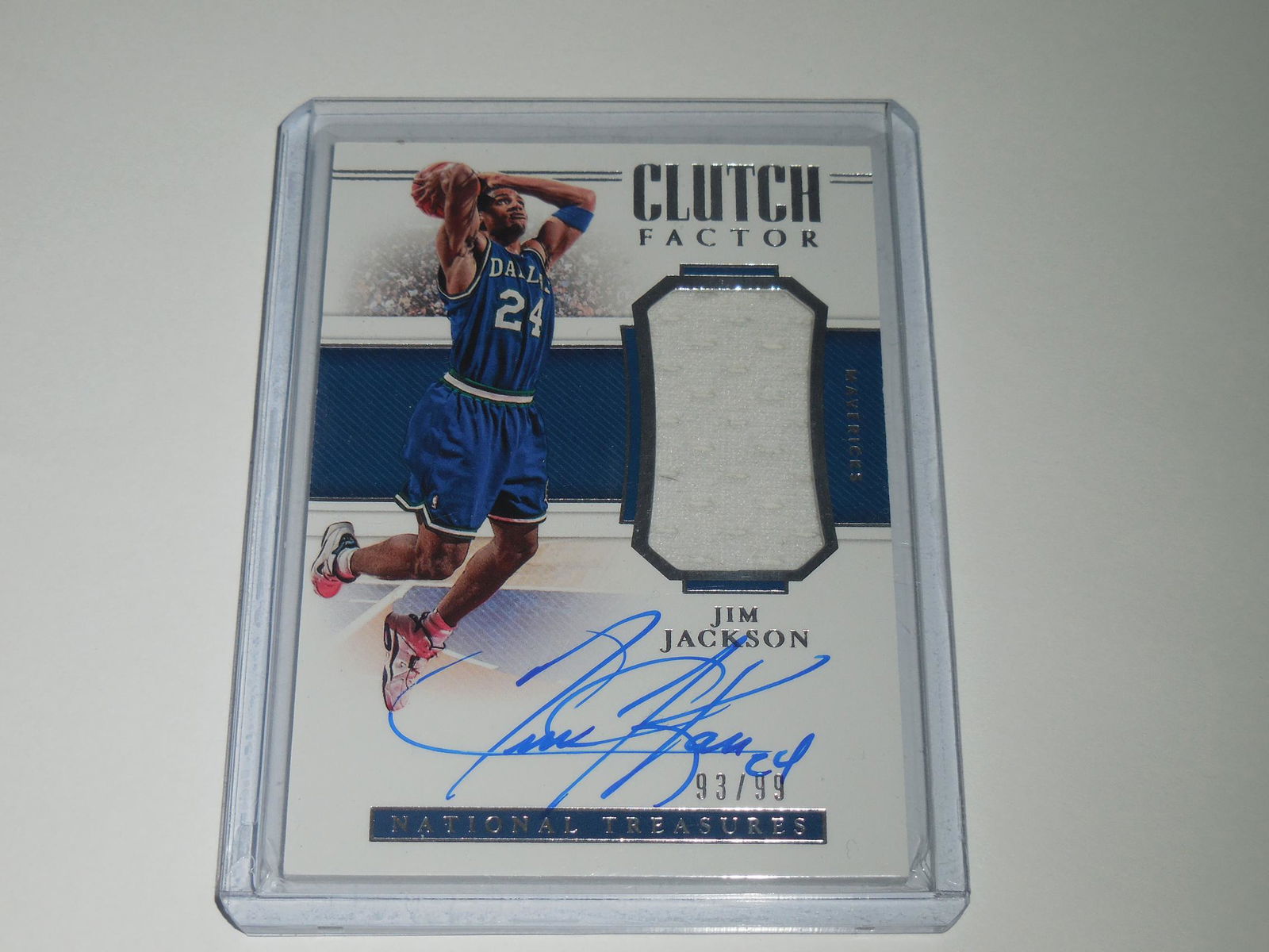 18-19 NATIONAL TREASURES JIM JACKSON AUTO JERSEY #'D (1 of 2)