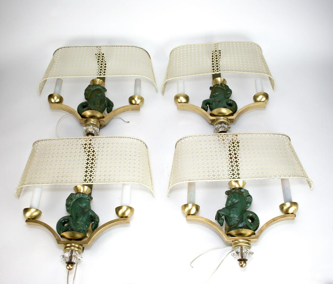 French mid century Asselbur George Jouve set of 4 (1 of 8)
