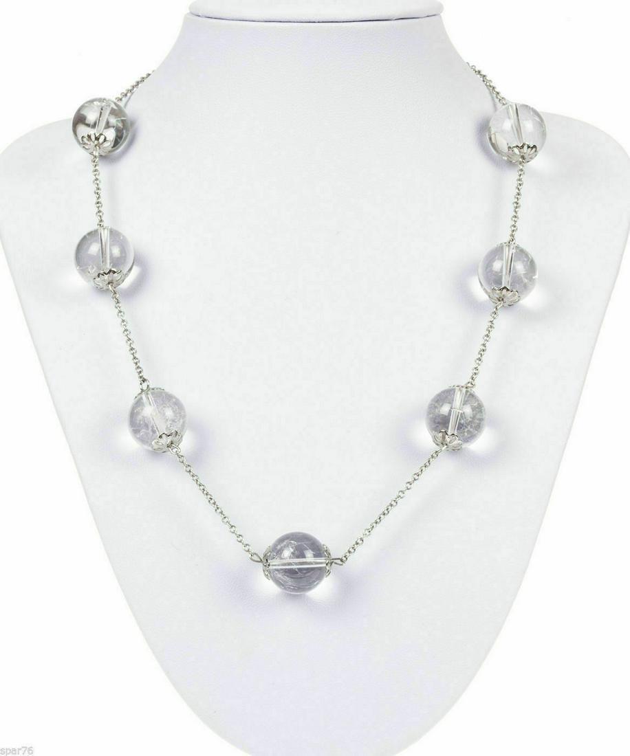 Pools of Light Rock Crystal Quartz Bead Sterling Silver (1 of 1)