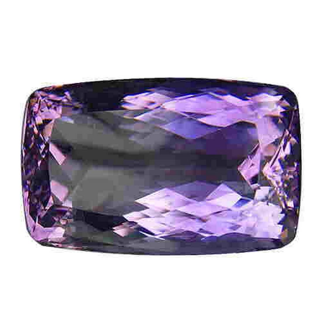 Cushion cut big purple amethyst (1 of 2)
