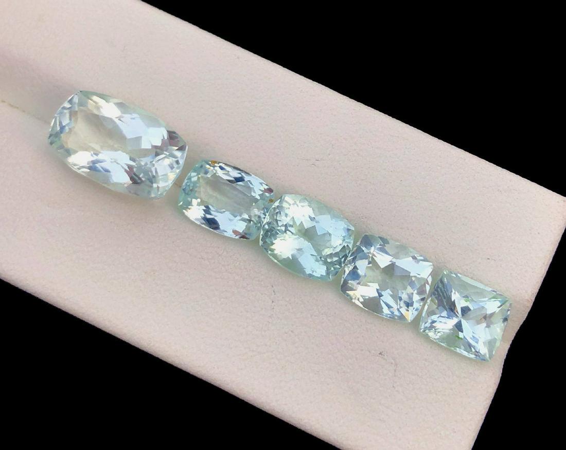 Natural Aquamarine Gemstones lot From Pakistan - 15.70: Natural Aquamarine Gemstones lot From Pakistan - Aquamarine has natural color . Aqumarine has very well luster and transparensy. Weight : 15.70 Carats Carats Size : 14*09*08 mm , 08*07*06 mm Origin : 