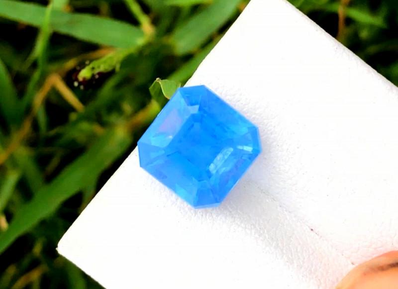 Aquamarine Gemstone - 4.80 cts , 11x11x8 mm: Dimensions (mm) 11 x 11 x 8mm Weight (carats) 4.8 carats Colors Aquamarine Gemstone. A beautiful member of the beryl family, aquamarine is a slightly greenish-blue variety. Aquamarine is one of the fi