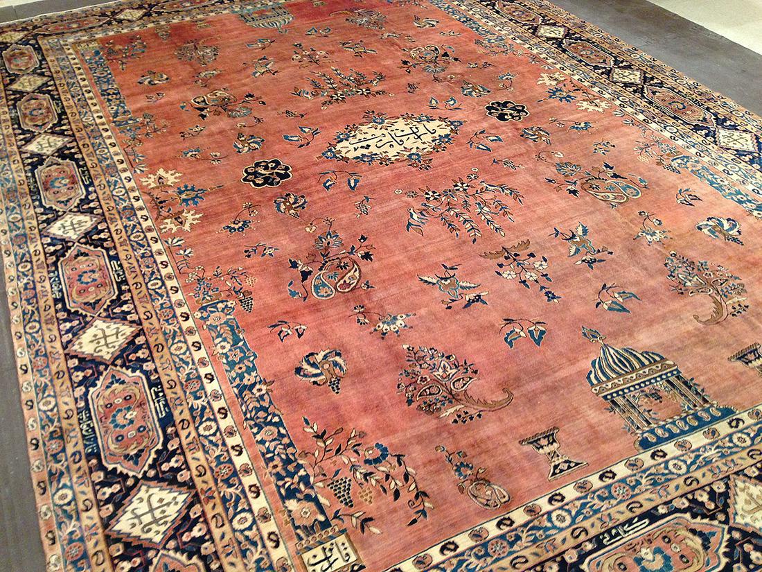 Antique Kirman, Lavar Carpet 11'3'' X 15'11'' (1 of 5)