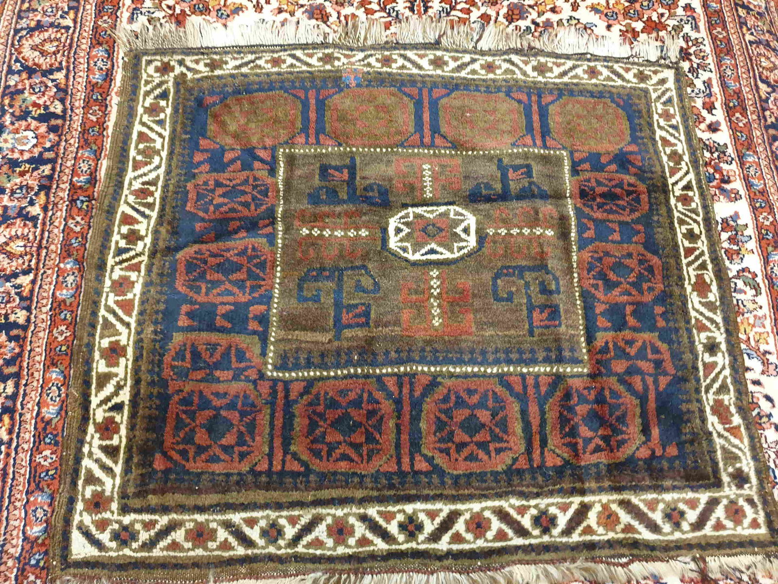 Afghan Geometric Small Baluchi Rug (1 of 6)