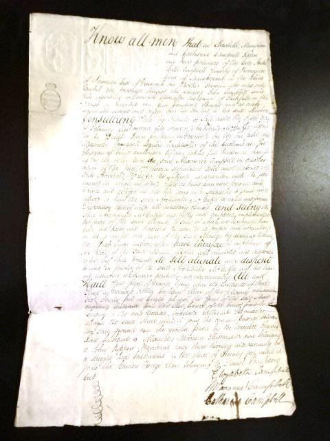 1800 Scotland Disposition Land in Greenock (1 of 3)