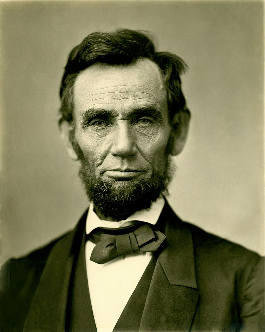 1863, LINCOLN, BY ALEXANDER GARDNER: Title: 1863, LINCOLN, BY ALEXANDER GARDNER Artist/Source: ALEXANDER GARDNER (1821, United Kingdom-1882, Washington D.C.) Origin: AMERICA Dimension: 10 x 8 Medium: PUBLISHED CONTEMPORARY PHOTO-LITHOGRA