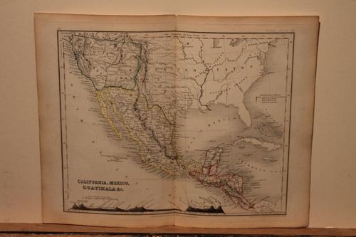 1832 California, Mexico and Guatemala Map (1 of 3)