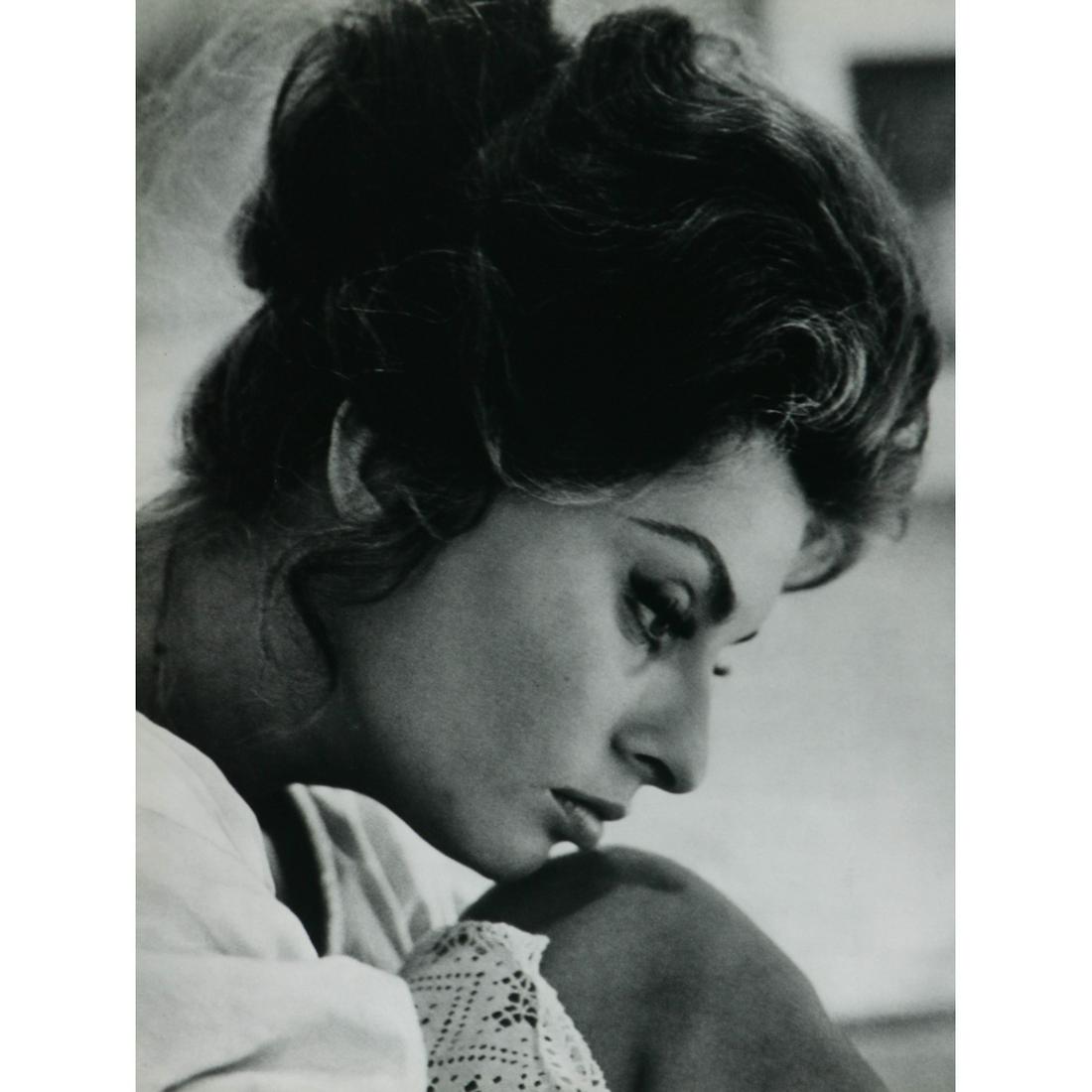 ALFRED EISENSTAEDT - Sophia Loren: Artist: ALFRED EISENSTAEDT Print Title: Sophia Loren Sofia Villani Scicolone Dame of the Grand Cross OMRI (b.1934), known professionally as Sophia Loren is an Italian film actress and singer. She is o