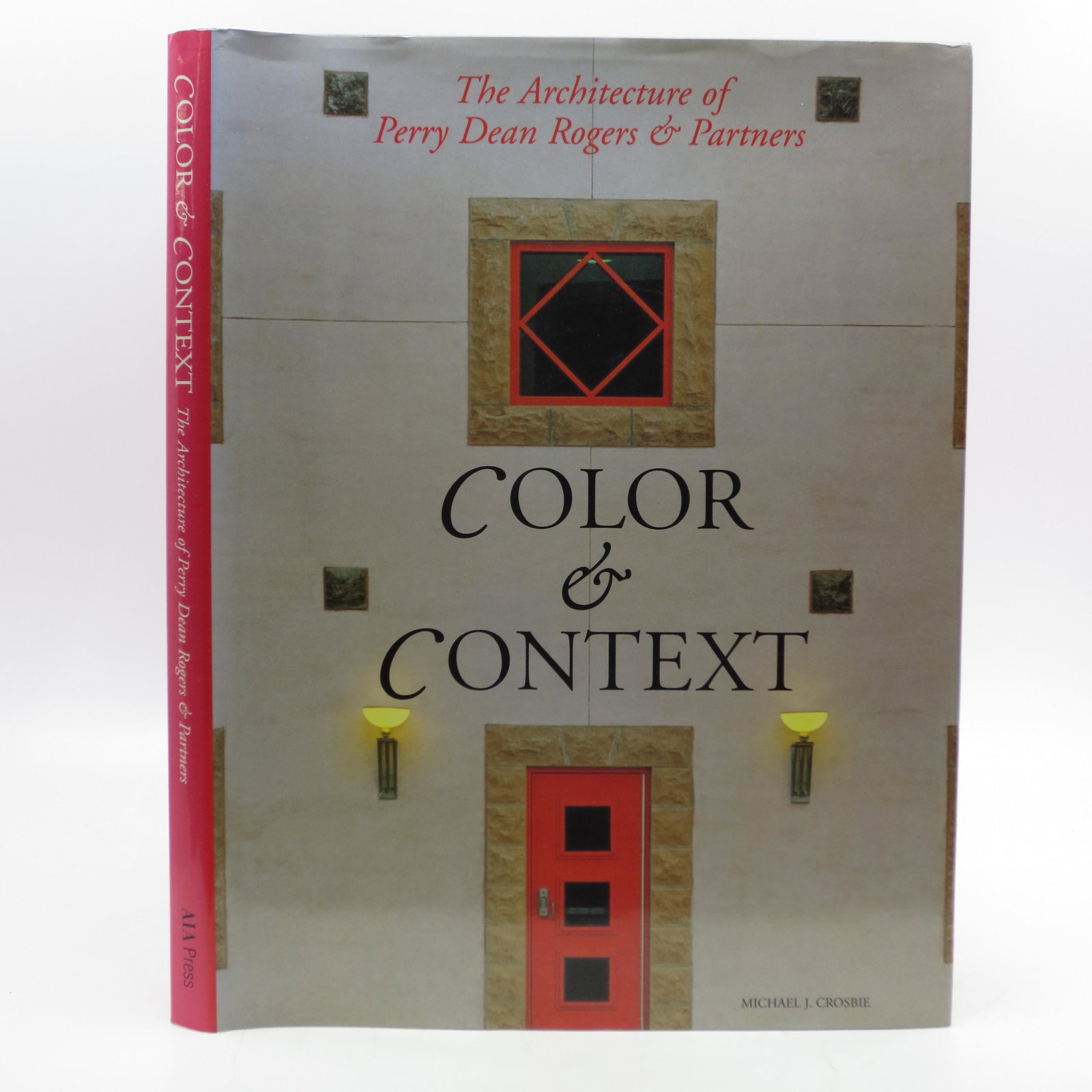 Color & Context: The Architecture of Perry Dean Rogers: SKU #: 58856 Gray cloth cover with dark lettering on spine. Red end-pages. 187 pp. Color photography throughout. Pictorial dust jacket. Cover shows signs of very slight wear at corners. Binding is tig