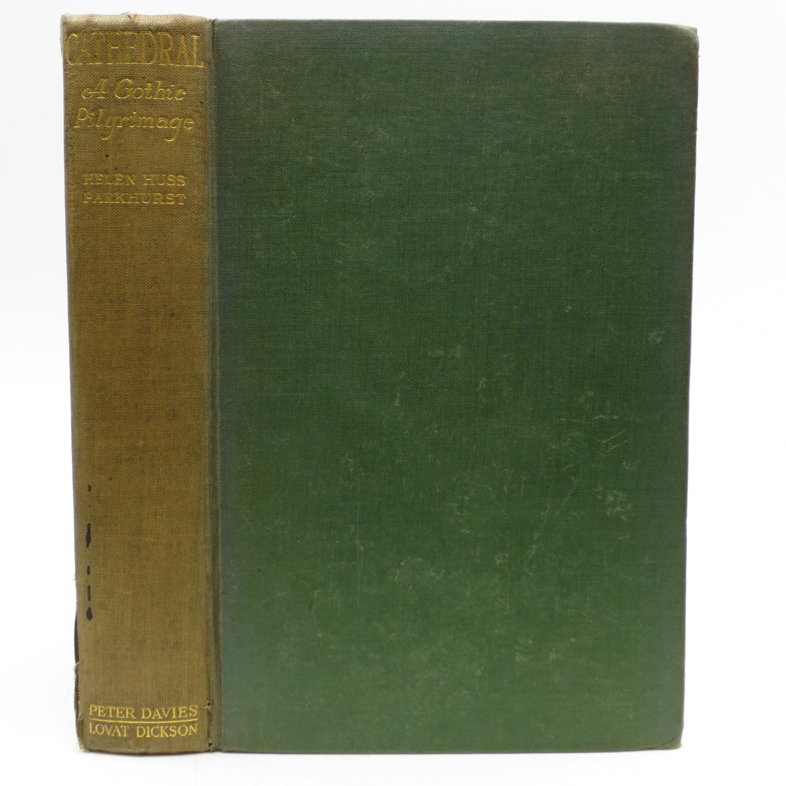 Cathedral: A Gothic Pilgrimage: SKU #: 55363 Binding quite rubbed, tear in bottom of back hinge, but only of the cloth. Little stained. Corners bumped. Primarily cathedrals from France, Italy and Spain. This is the first UK edition.