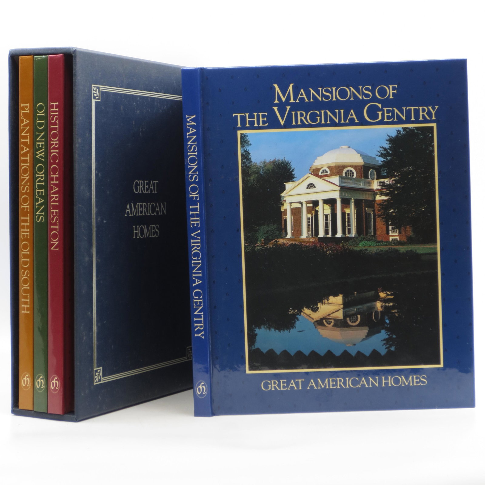 Great American Homes: Historic Charleston; Old New: SKU #: 37055 Pictorial Boards. 4 volume set. Historic Charleston, 176 pages, By Shirley Abbott, Houses photographed by Peter Vitale, additional photographs by Steven Mays; Old New Orleans, by Vance Mu
