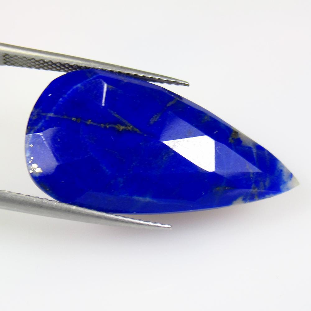 10.62 Ctw Natural Blue Lapis Lazuli Pear Cut: No Reserve! Title: 10.62 Ctw Natural Blue Lapis Lazuli Pear Cut Stone Clarity: Opaque Gemstones: Lapis Lazuli Carat Weights: 10.62 Size/Dimensions: 30.50 x 14.90 x 3.90 mm Additional Information: Nice