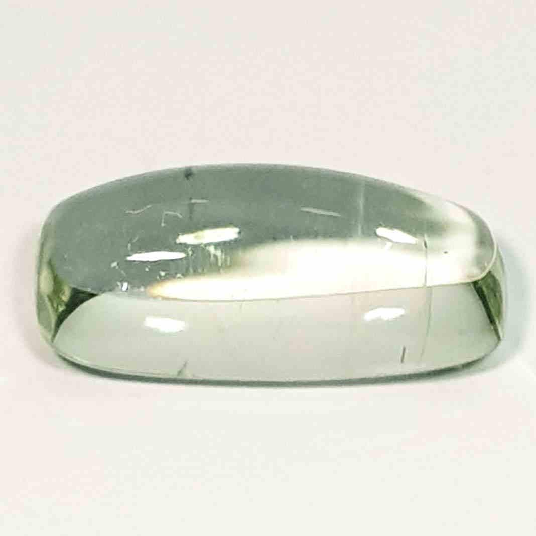 Natural Green Amethyst Rectangular Cabochon 11.88 Ct (1 of 5)