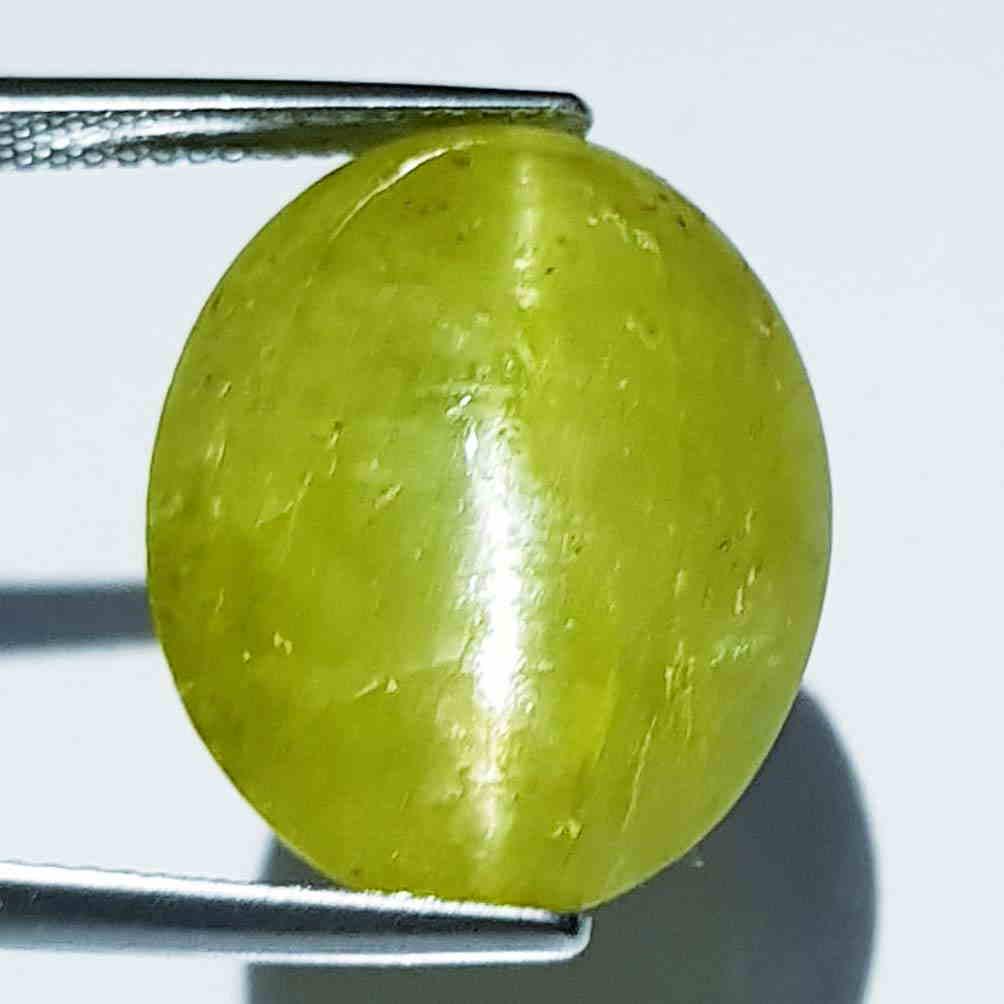 33.70 ct Natural Apatite cat's Eye: No Reserve! Title: 33.70 ct Natural Apatite cat's Eye Color/Clarity: Opaque Gemstones: Loosegemstone Carat Weights: 33.7 Size/Dimensions: 20.00 x 16.60 x 12.60 Additional Information: Oval - Jharkhand