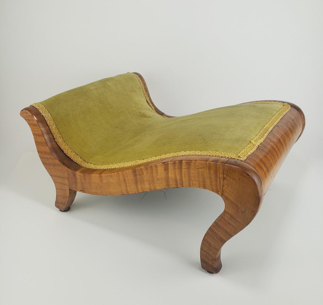 American Tiger Maple Gout Stool (1 of 7)