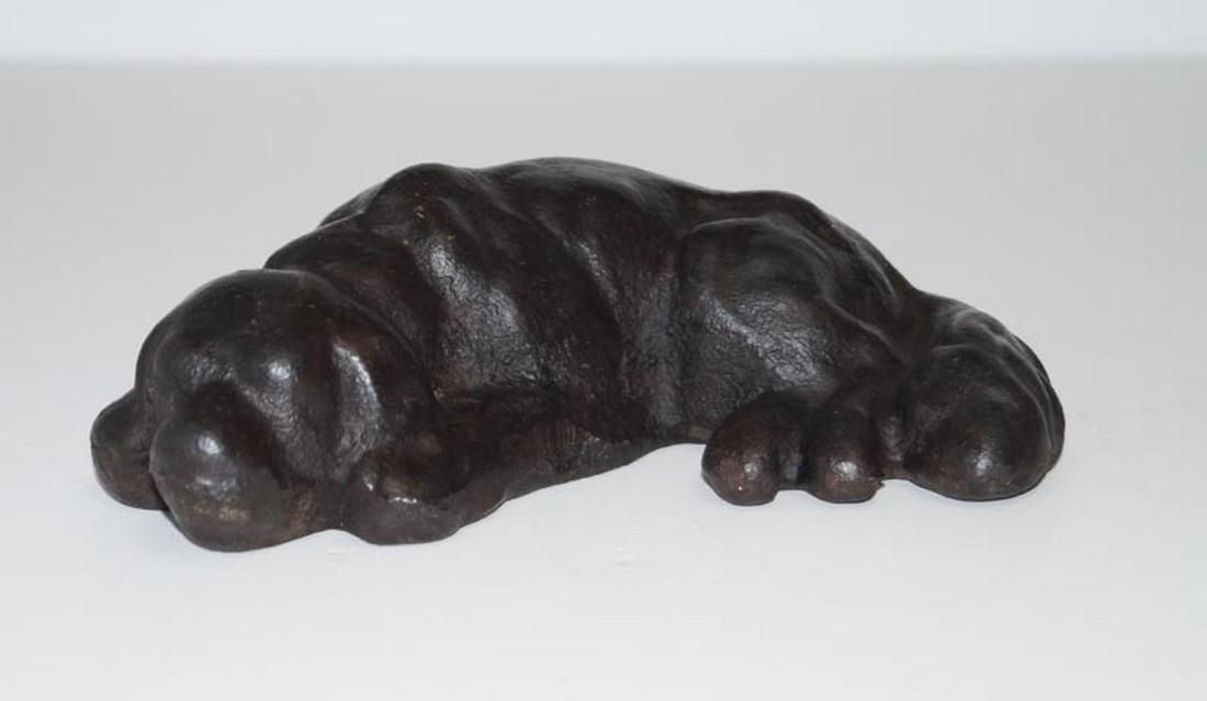 Lying Down Spaniel Dog Cast Iron Doorstop (1 of 6)