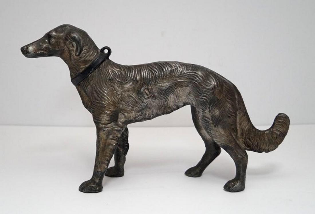 Russian Wolfhound Dog Cast Iron Hubley Doorstop (1 of 8)