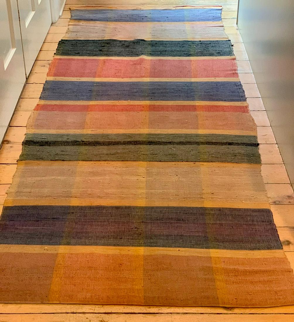 c. 1900 Rare Early Rag Carpet (1 of 4)