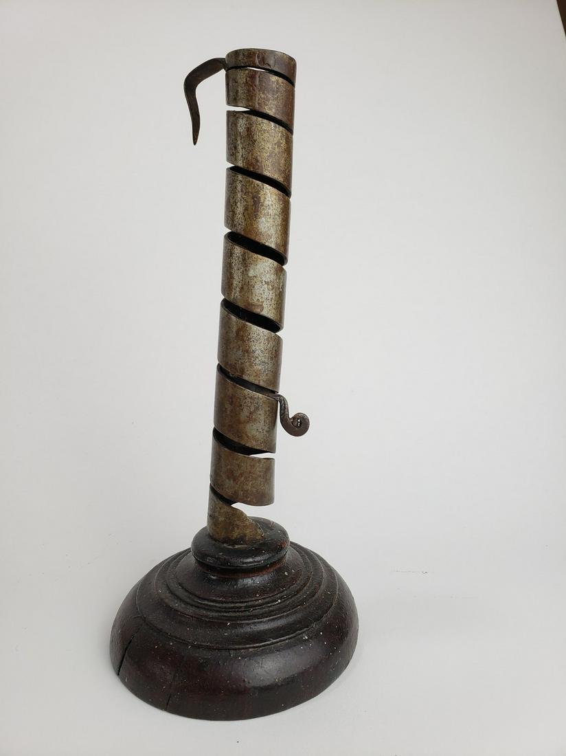 18th c. Spiral Candle Jack Candlestick (1 of 6)