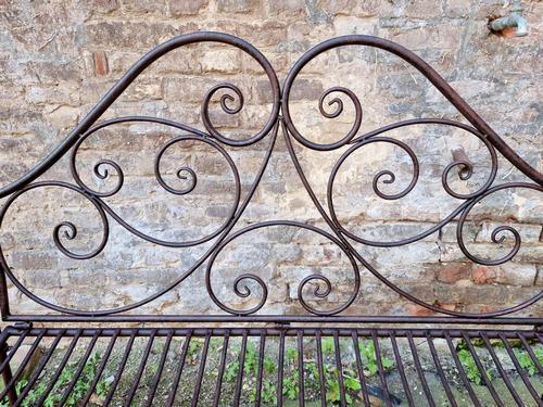 Wrought iron garden bench - Patio bench - Decorative (1 of 9)