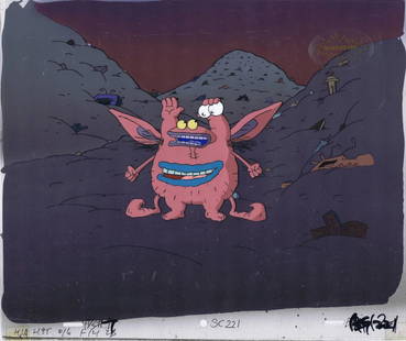 Real Monsters Animation Art Original Production Cel: Title: Real Monsters Animation Art Original Production Cel Cell 1990s NickelodeonDescription: Nickelodeon’s 1994-1997 Hit Aahhh!!! Real Monsters. Original hand painted production celluloid (cel)