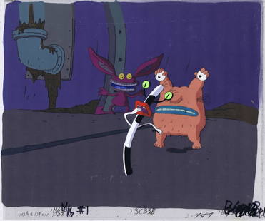 Real Monsters Animation Art Original Production Cel: Title: Real Monsters Animation Art Original Production Cel Cell 1990s NickelodeonDescription: Nickelodeon’s 1994-1997 Hit Aahhh!!! Real Monsters. Original hand painted production celluloid (cel)