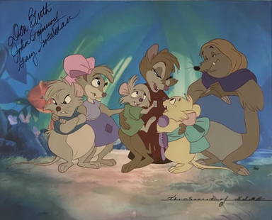 Cel # 1 0f 100. Secret of Nimh Signed Limited Edition: Title: Cel # 1 0f 100. Secret of Nimh Signed Limited Edition Cel #1 Mrs. Brisby Don Blud Animation Art. Very LimitedDescription: The Secret of NIMH Hand Painte Cel Original Art (Don Bluth