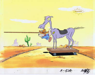 Rocko's Modern Life Animation Art Joe Murray Original: Title: Rocko's Modern Life Animation Art Joe Murray Original Production Cel Cell 1990sDescription: NICKELODEON & NICKTOONS 1993-1996 Cartoon Hit Rocko’s Modern Life. Original Hand Painted