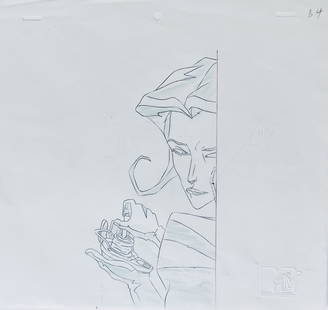 Aeon Flux Animation Art Original Production Drawing: Title: Aeon Flux Animation Art Original Production Drawing 1990sDescription: MTV'S 1991 – 1995 Cult Hit, AEON FLUX. One of a kind animation production drawing.Graphite on animation