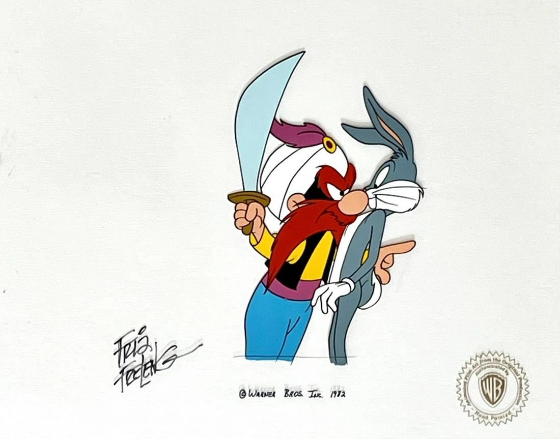 Original Production Cel Bugs Bunny Yosemite Sam Signed (1 of 3)