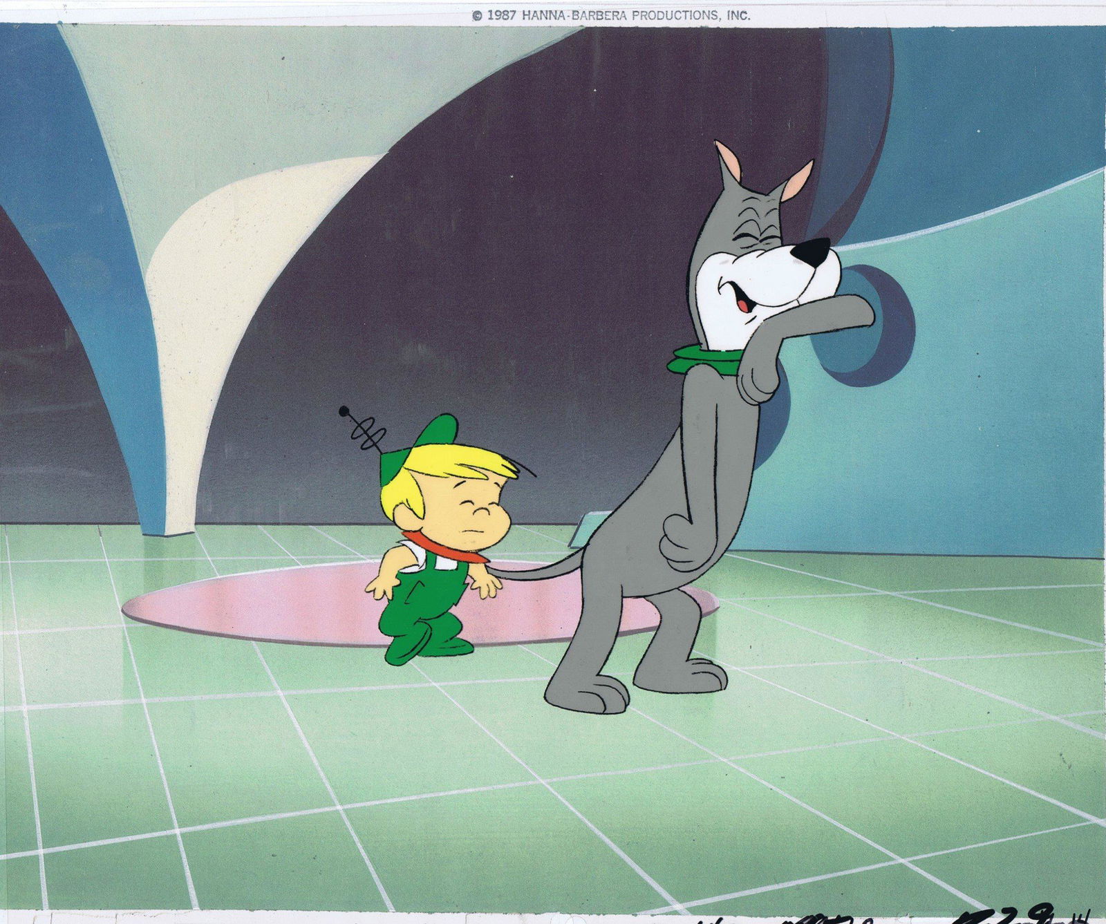 Jetsons Original Proudction Cel 1980's of Astro and (1 of 2)