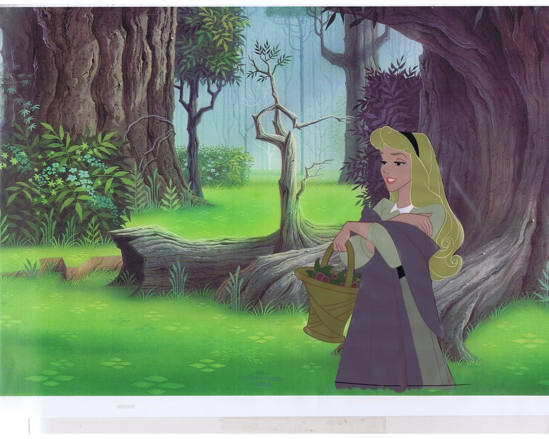 Sleeping Beauty 1959 Original Production Cel Briar Rose (1 of 2)