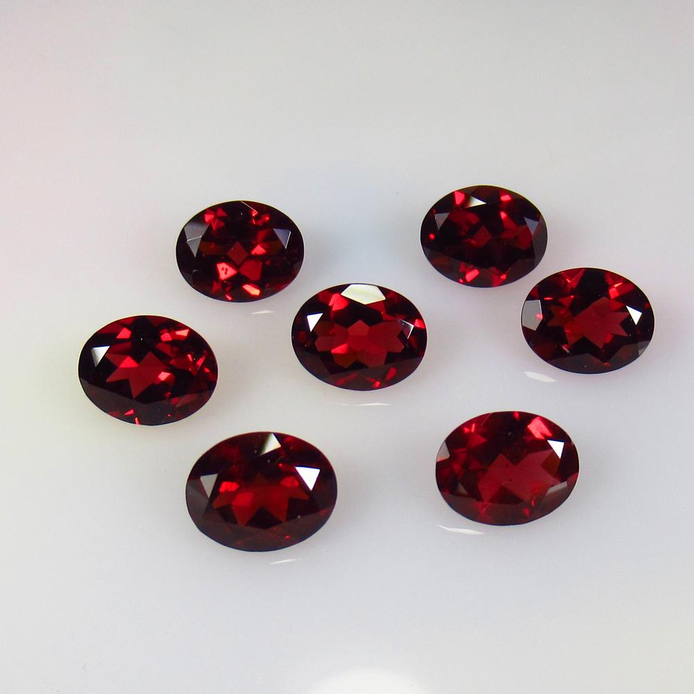 20.59 Ctw Natural 7 Pink Rhodolite Garnet Oval Necklace (1 of 2)