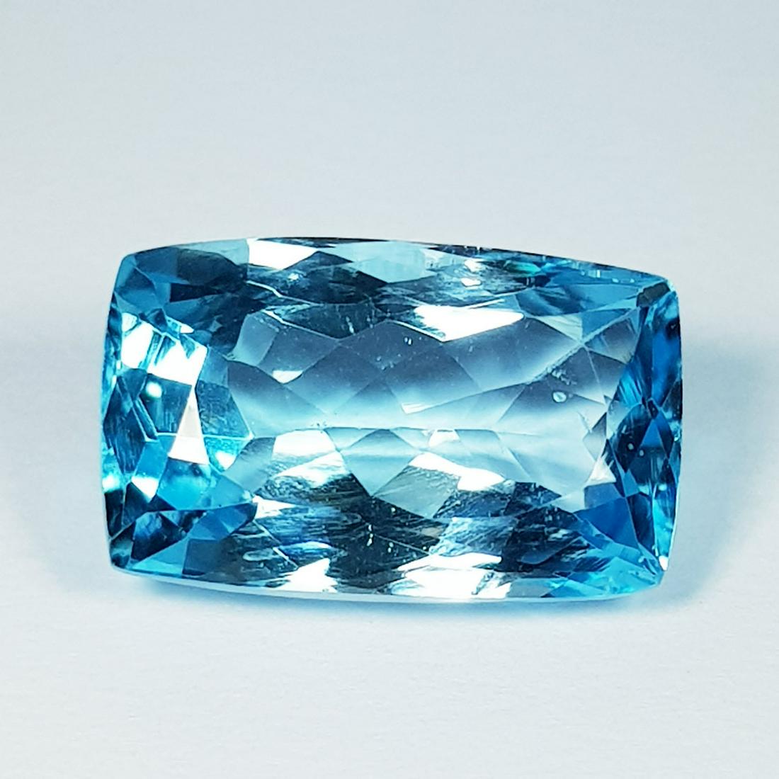 9.46 Ct Top Quality Gem Rectangle Cut Natural Blue (1 of 3)