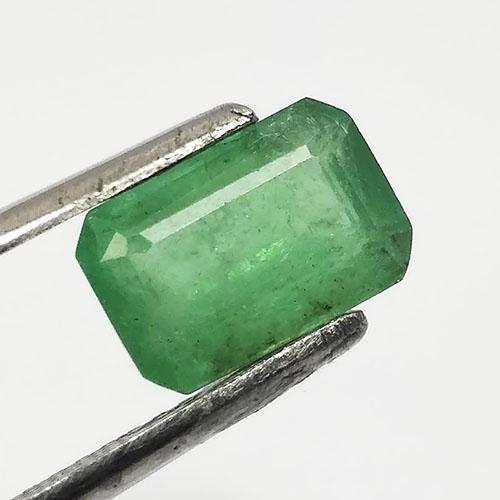 1.85Ct NATURAL UNHEATED GREEN ZAMBIAN EMERALD OCTAGON (1 of 3)
