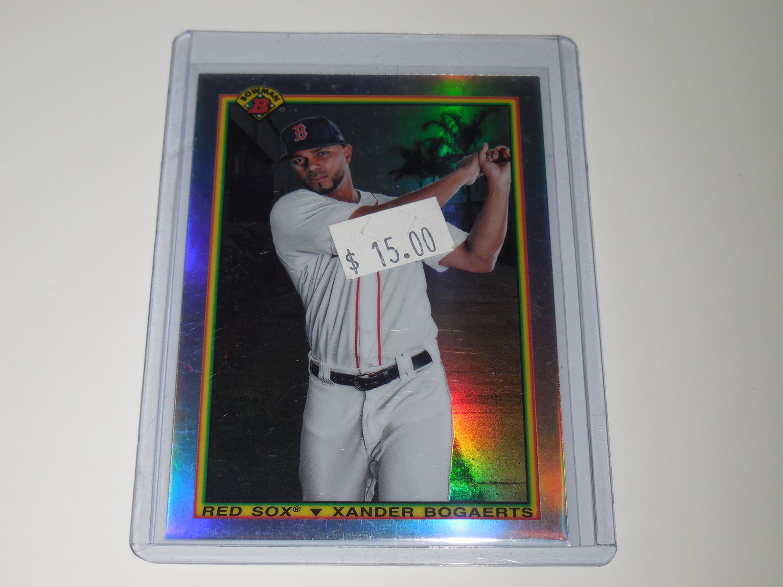 2020 BOWMAN CHROME XANDER BOGAERTS 1990 REFRACTOR (1 of 2)