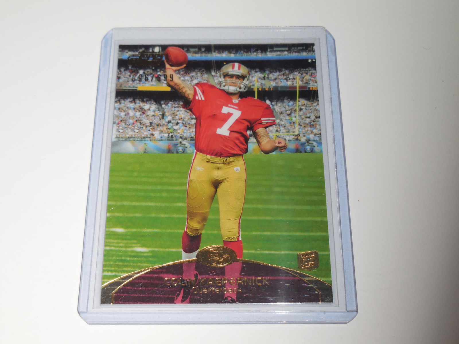 2011 TOPPS PRIME COLIN KAEPERNICK ROOKIE CARD #'D (1 of 2)