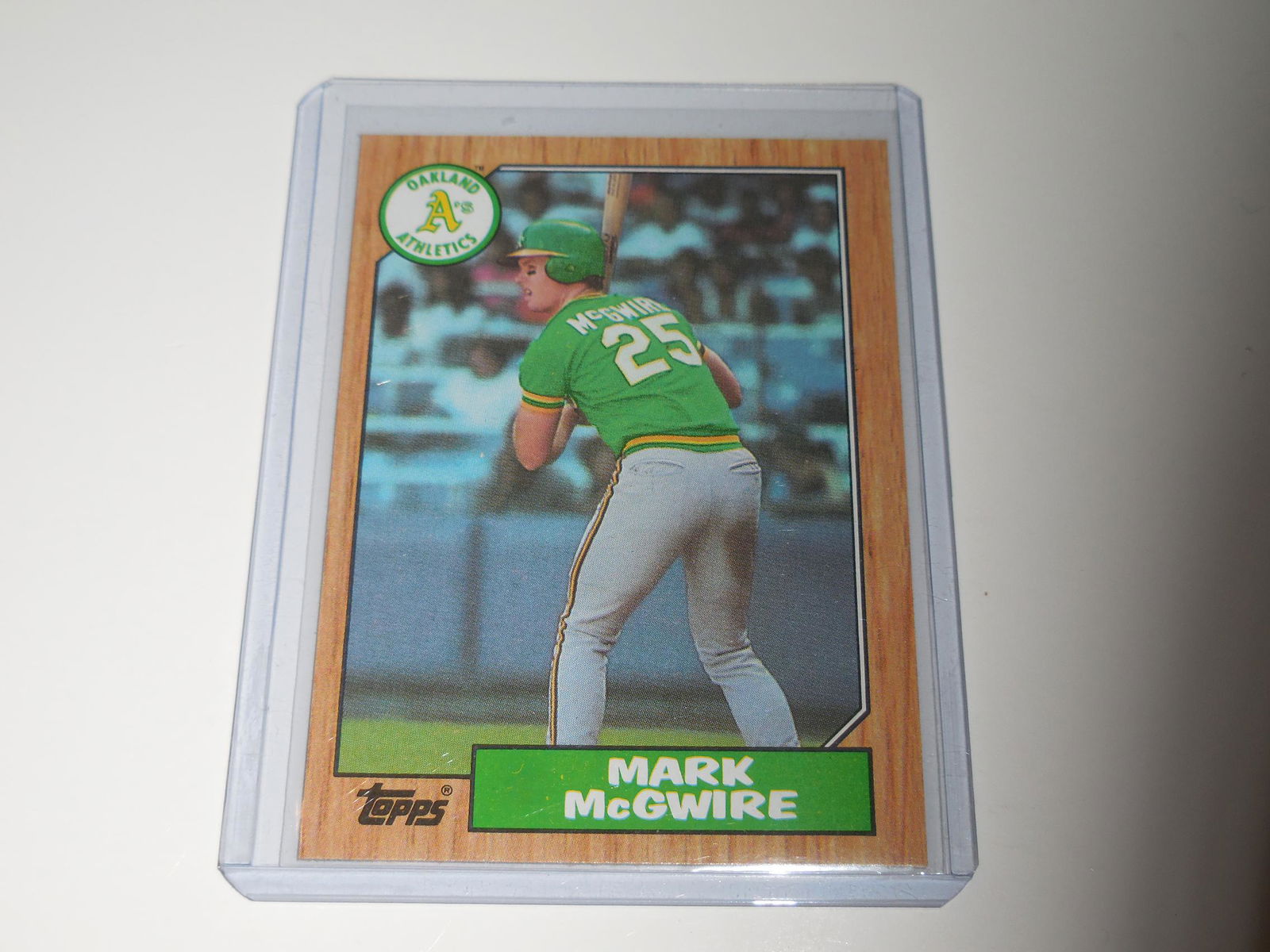 1987 TOPPS #366 MARK MCGWIRE ROOKIE CARD (1 of 2)