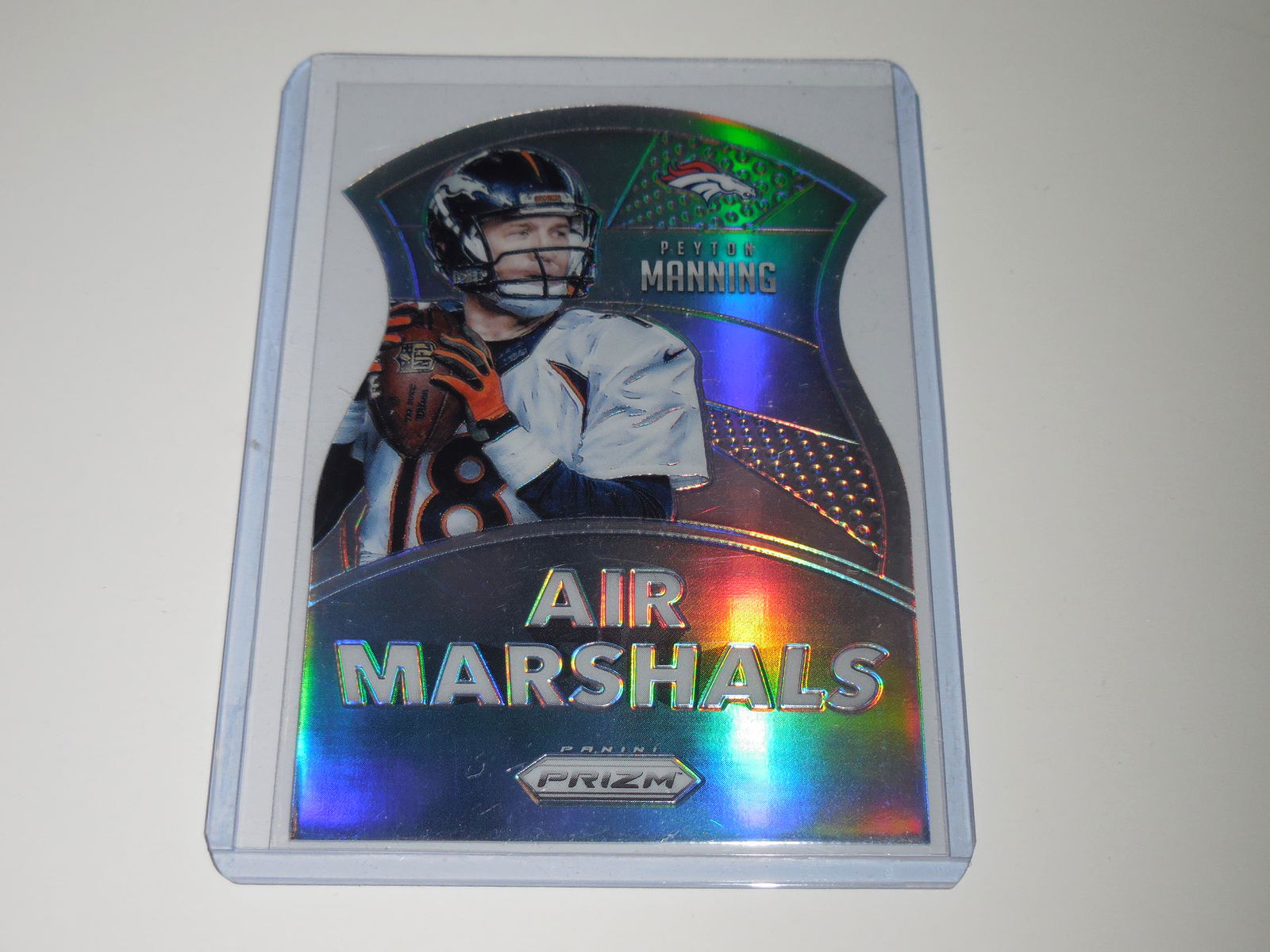 2015 PRIZM PEYTON MANNING AIR MARSHALL DIE CUT SILVER (1 of 2)