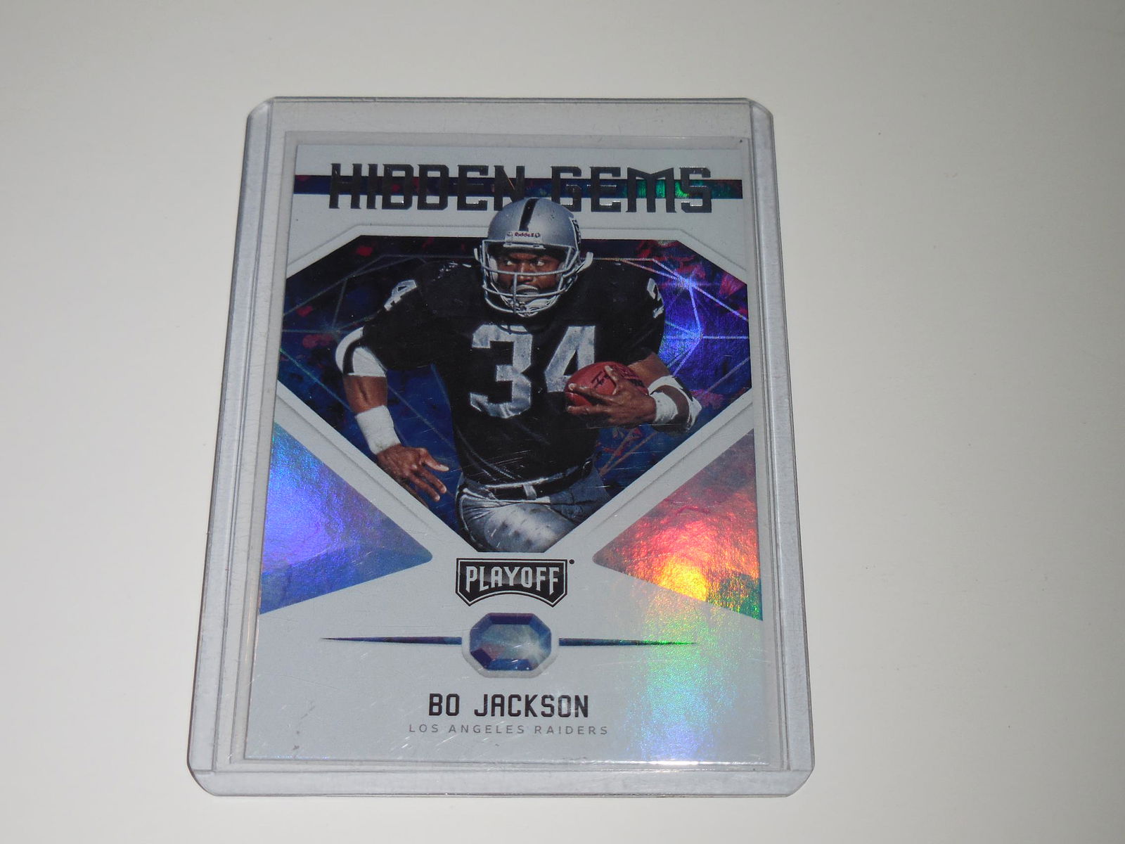 2018 PANINI PLAYOFF BO JACKSON RARE GEMS HOLOFOIL (1 of 2)