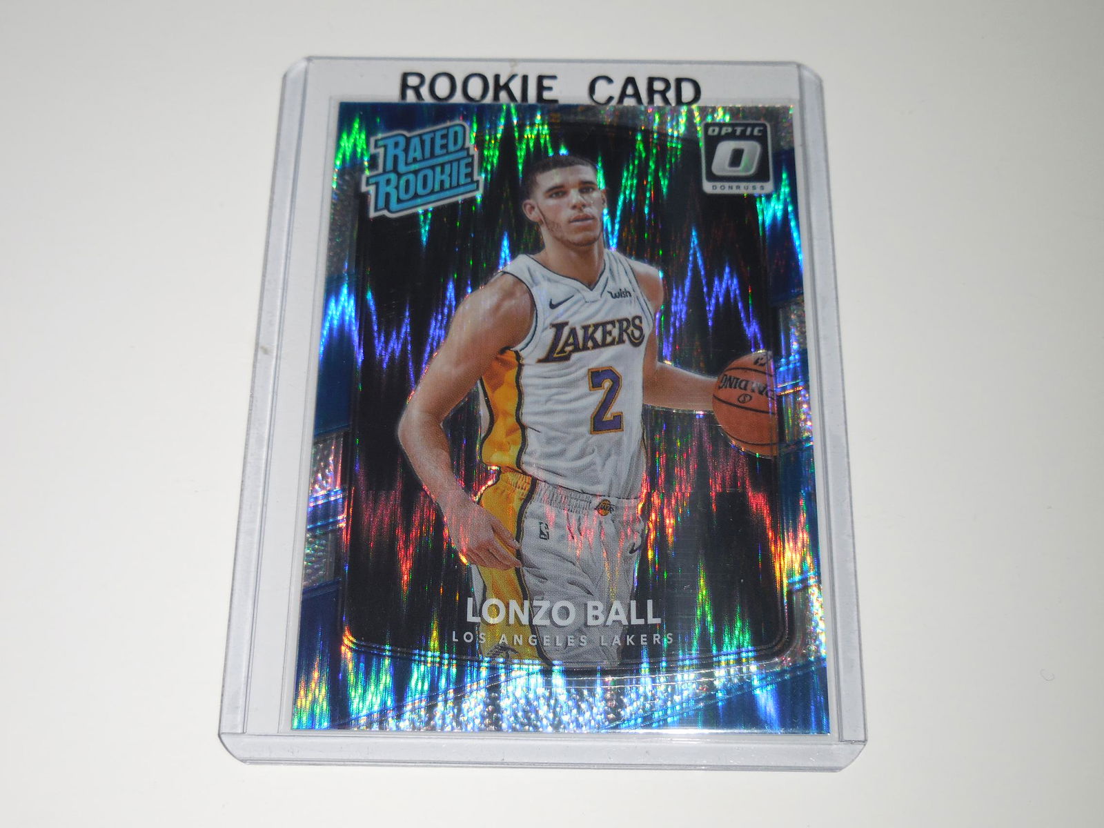 2017-18 DONRUSS OPTIC LONZO BALL OPTIC SHOCK ROOKIE (1 of 2)