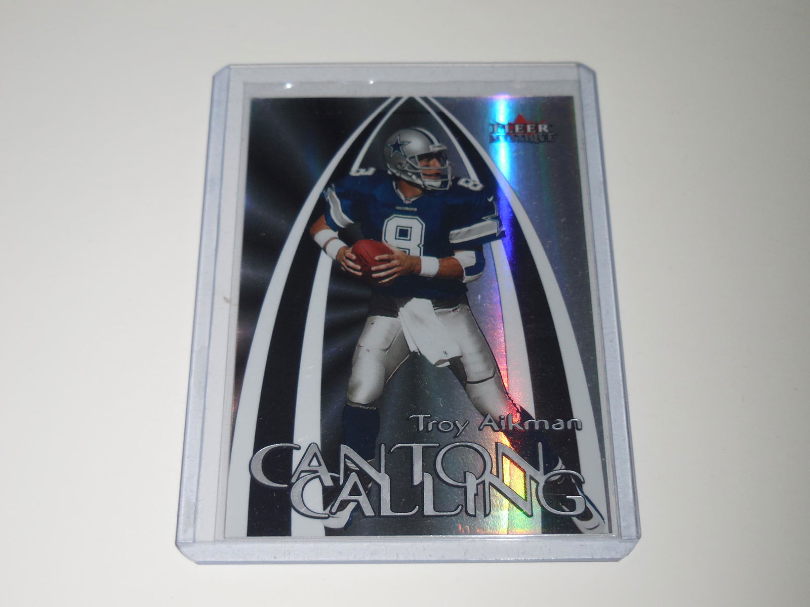 2000 FLEER MYSTIQUE TROY AIKMAN CANTON CALLING HOLO (1 of 2)