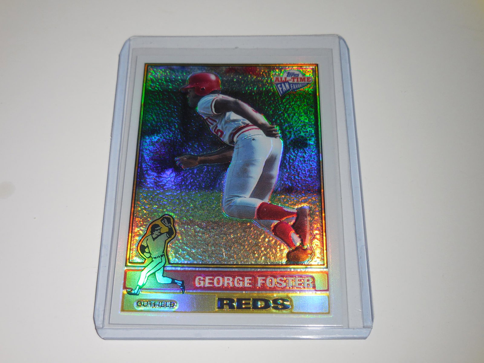2004 TOPPS FAN FAVORITES GEORGE FOSTER REFRACTOR #D/299: Title: 2004 TOPPS FAN FAVORITES GEORGE FOSTER REFRACTOR #D/299 REDS Date/Period: MODERN Additional Information: VERY NICE CARD FOR ANY COLLECTOR! APPROXIMATELY NEAR MINT CONDITION OR BETTER. THE ACTUA
