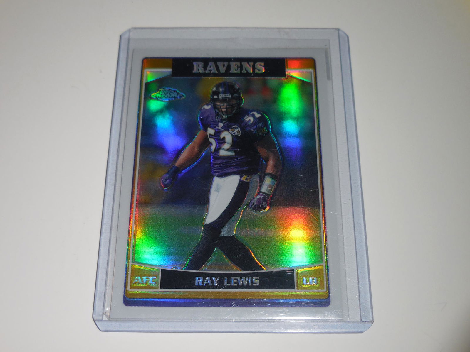 2006 TOPPS CHROME RAY LEWIS REFRACTOR RAVENS (1 of 2)