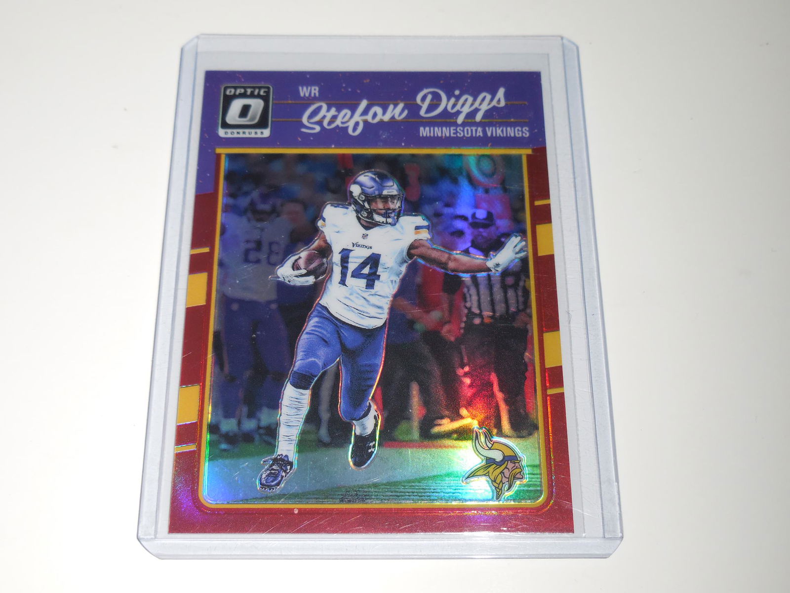 2016 DONRUSS OPTIC STEFON DIGGS RED PRIZM #'D 98/99 (1 of 2)