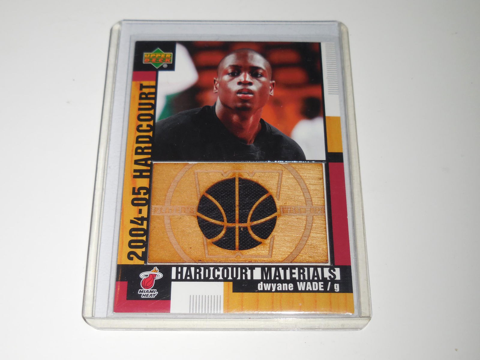 2004-05 UD HARDCOURT DWYANE WADE HARDCOURT MATERIALS (1 of 2)