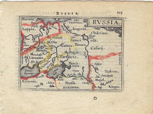 1602 Ortelius Map of Russia -- Russia (1 of 1)