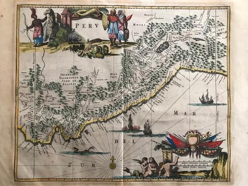 Peru by Arnoldus Montanus, 1671, Amsterdam (1 of 6)