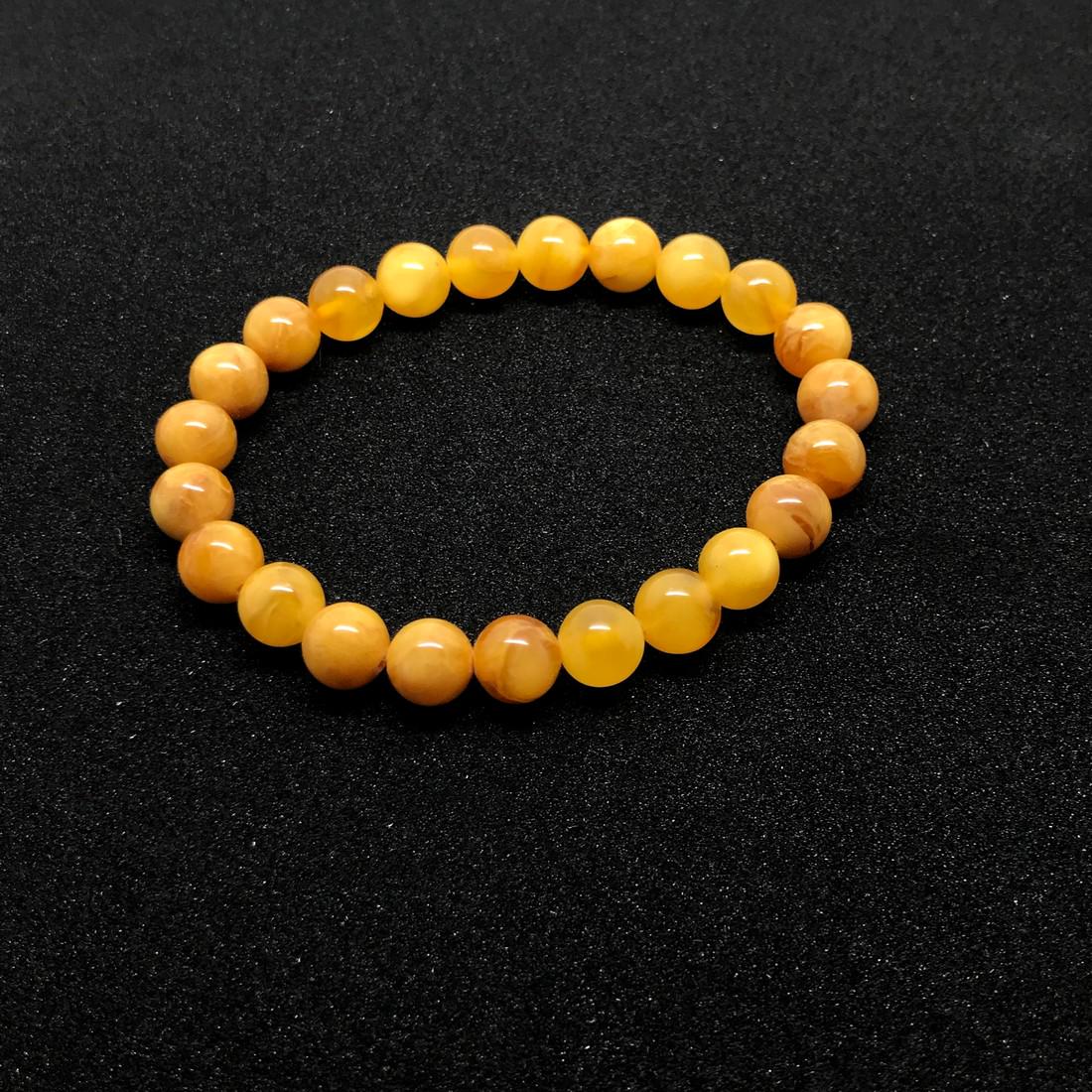 Alluring Vintage Amber Bracelet made from Round Amber (1 of 3)